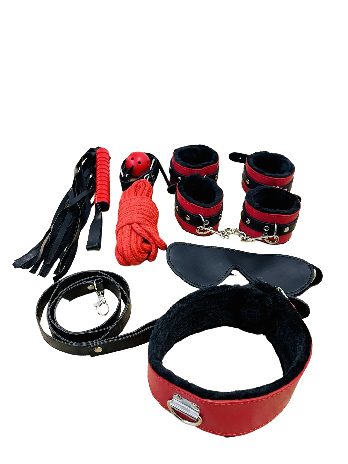 KIT DE BONDAGE Hard limit 10 PIÈCES à fourrure